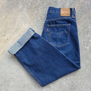 Levis Premium Baggy Dad Jeans Womens 31  Wide Leg Y2K Slouchy Mid Rise (34x28.5)